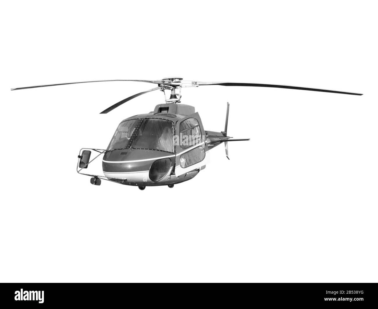 Elicottero isolato su bianco backgroundHelicopter isolato su sfondo bianco Foto Stock