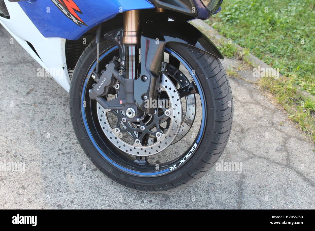 Ruota o motocicletta Foto Stock