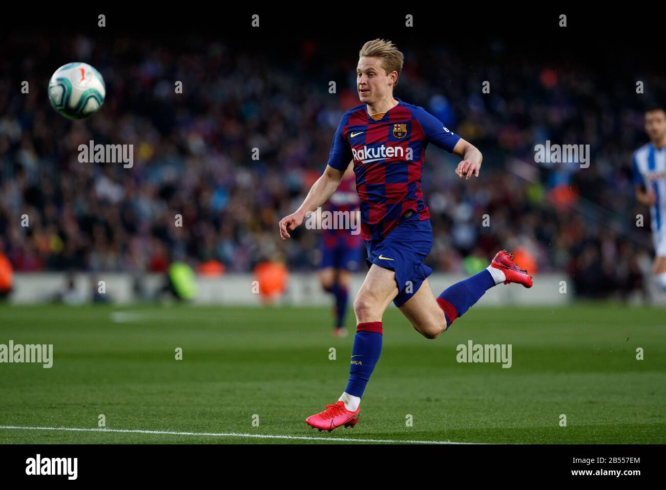 Barcellona, Spagna. 07th Mar, 2020. Frenkie de Jong del FC Barcellona durante la partita Liga tra il FC Barcellona e Real Sociedad al Camp Nou del 07 marzo 2020 a Barcellona, Spagna. Credit: Dax/ESPA/Alamy Live News Foto Stock