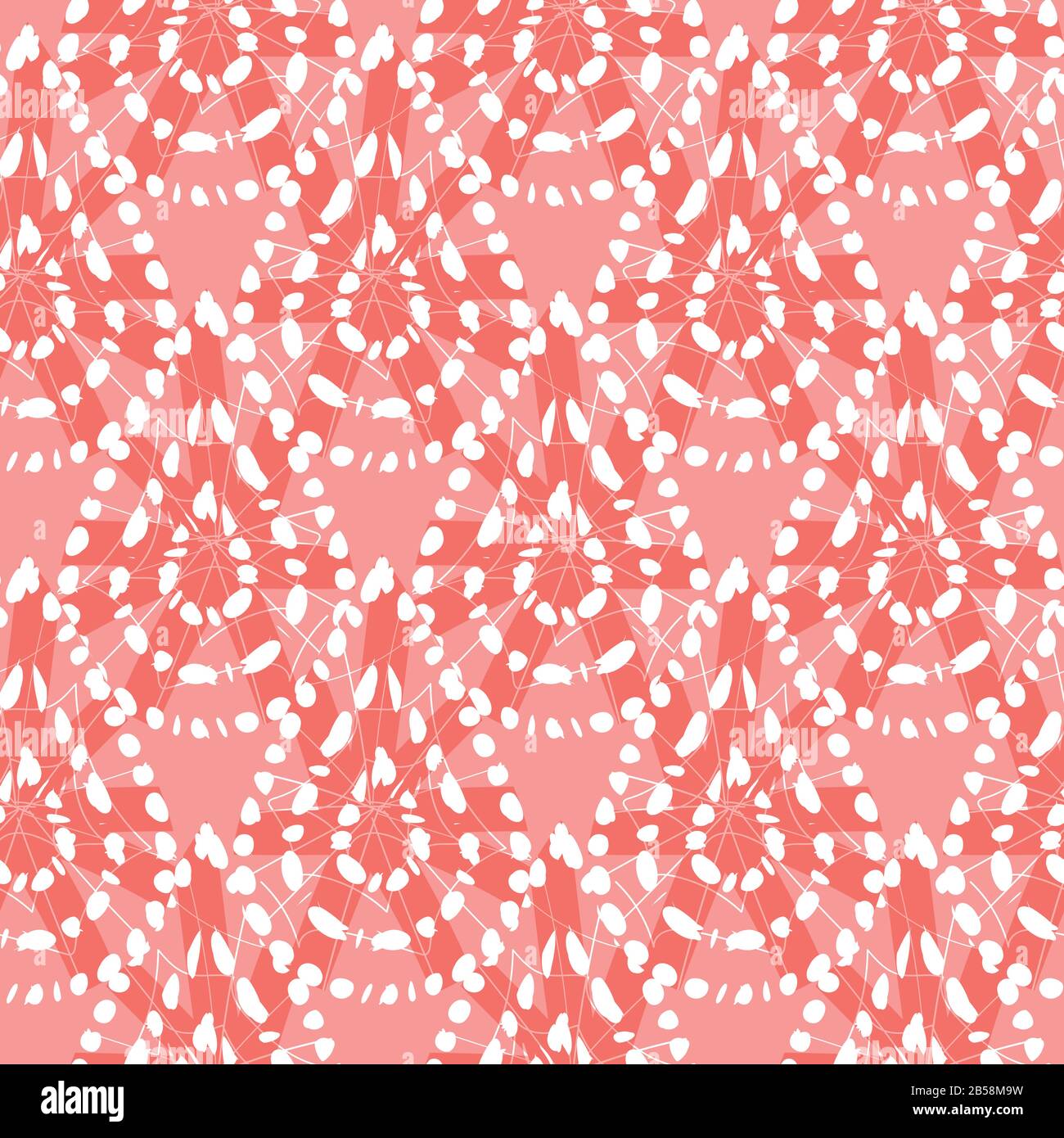 Il design compatto vettoriale rosso shibori monocromatico lascia senza cuciture. Adatto per tessuti, gift wrap e carta da parati. Illustrazione Vettoriale