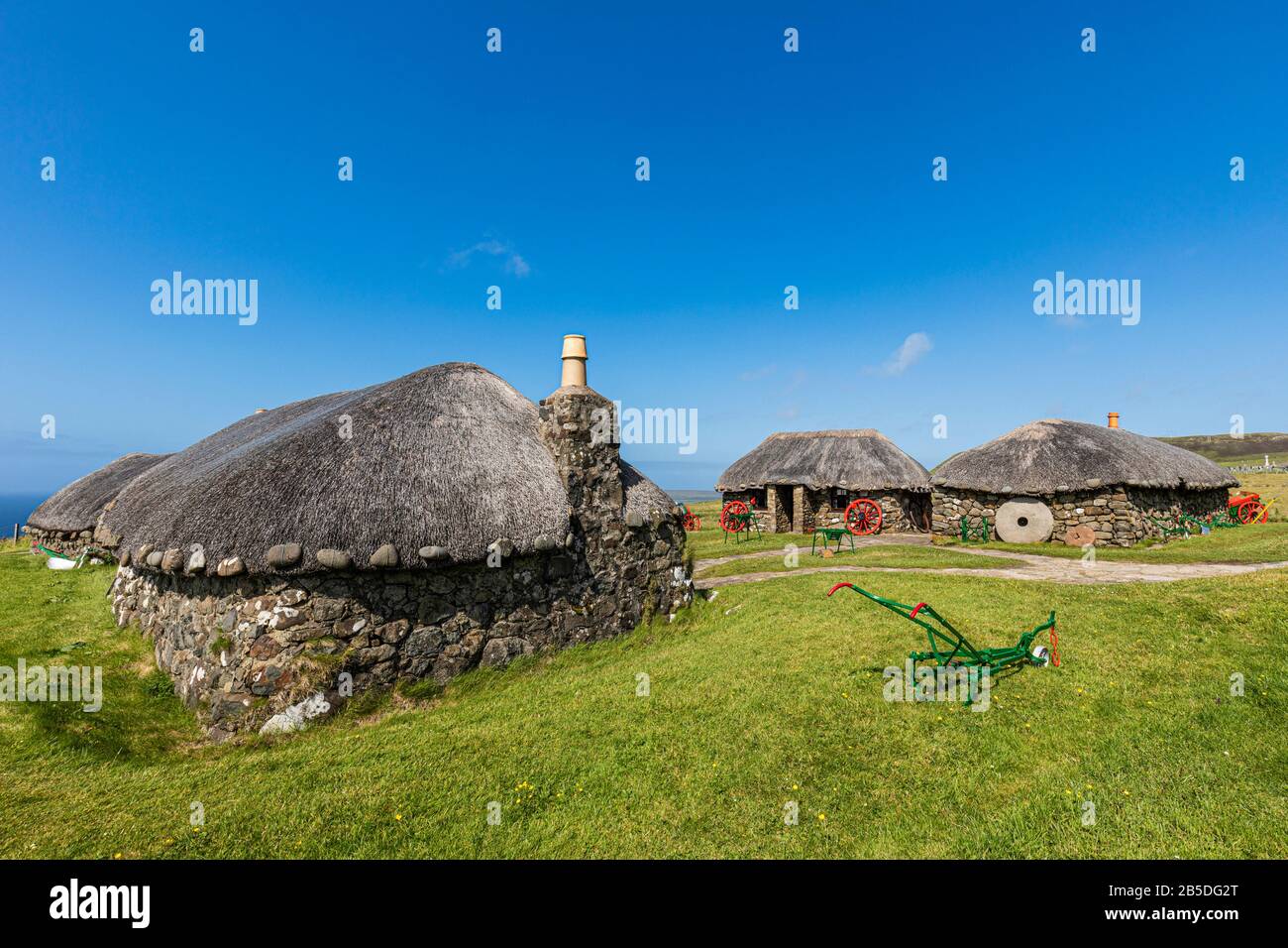 Regno Unito - Scozia - Skye Museum of Island Life - antico villaggio scozzese sull'isola di Skye. Foto Stock