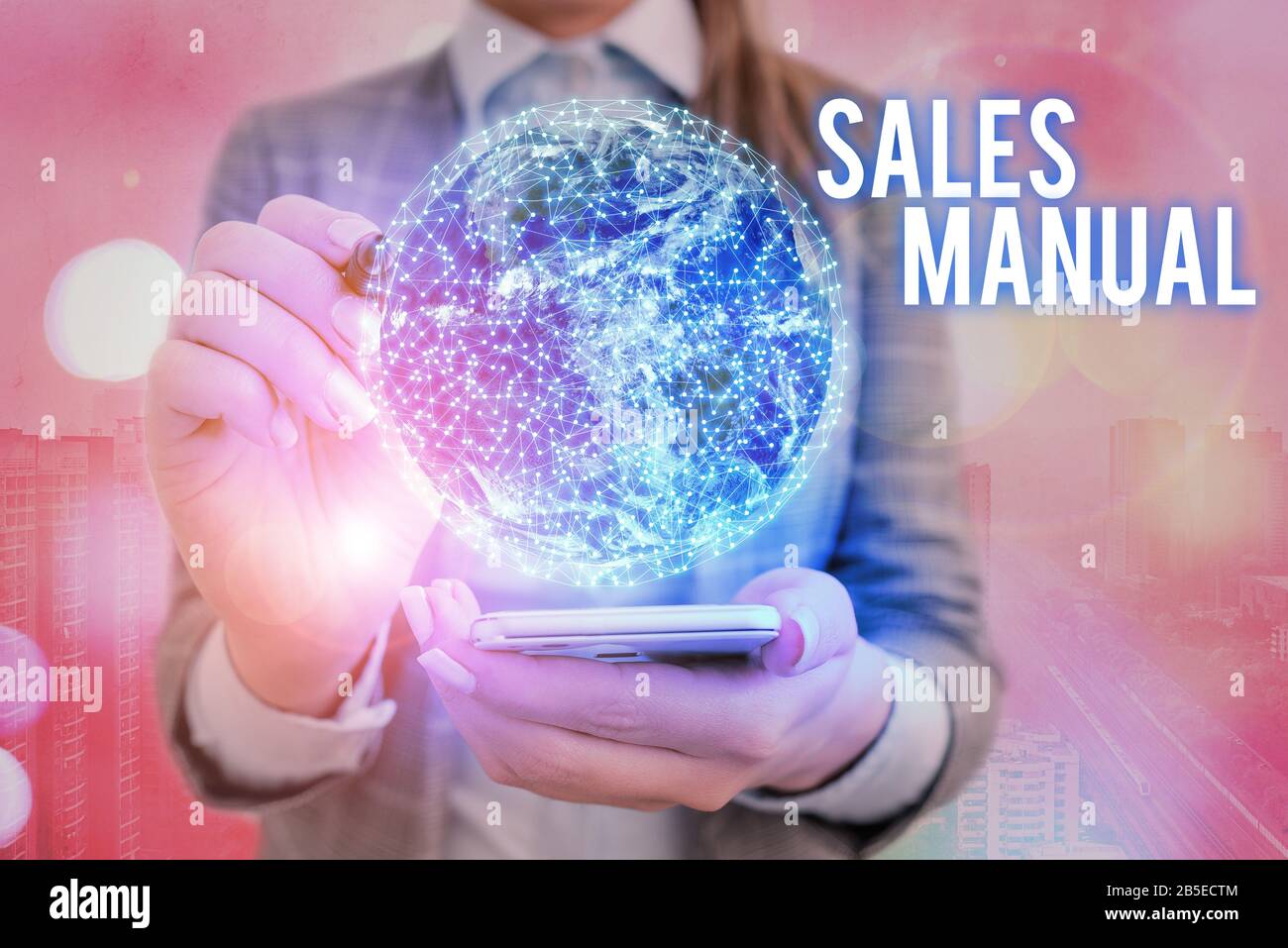 Cartello di testo che mostra il Manuale di vendita. Set di testi per foto aziendali di materiali stampati contenenti descrizioni dei prodotti Elementi di questa immagine fornita dalla NASA Foto Stock