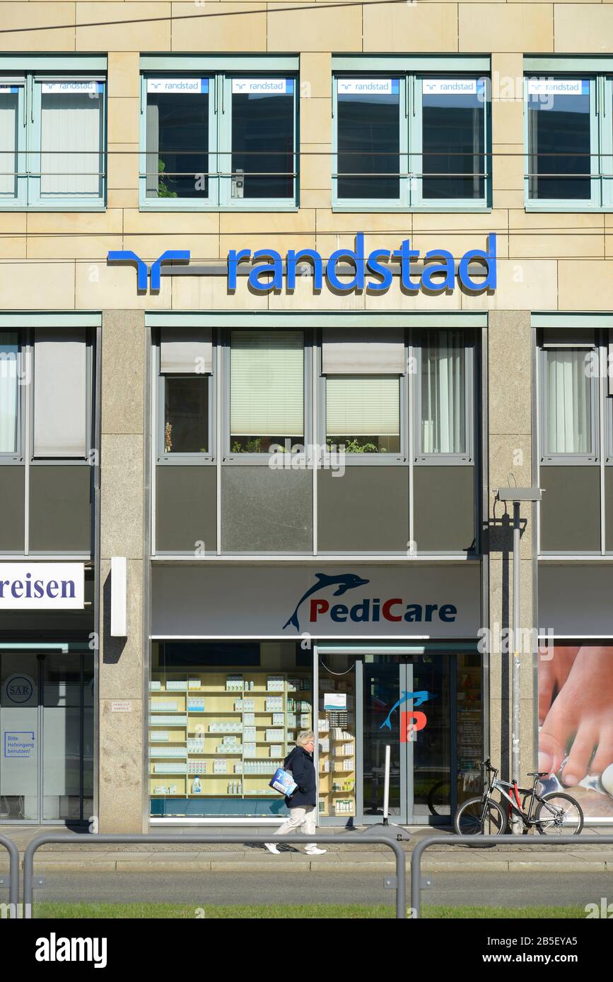 Randstad, Bahnhofstrasse, Chemnitz, Sachsen, Deutschland Foto Stock