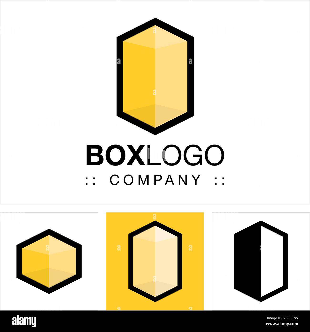 Logo (Logotipo) Della Società Di Simboli Vettoriali Cube (Box). Solido, Costruzione, Isometrico, Contenitore, Livelli, Trasparente, Illustrazione Icona Stile 3d. Elegante Mo Illustrazione Vettoriale