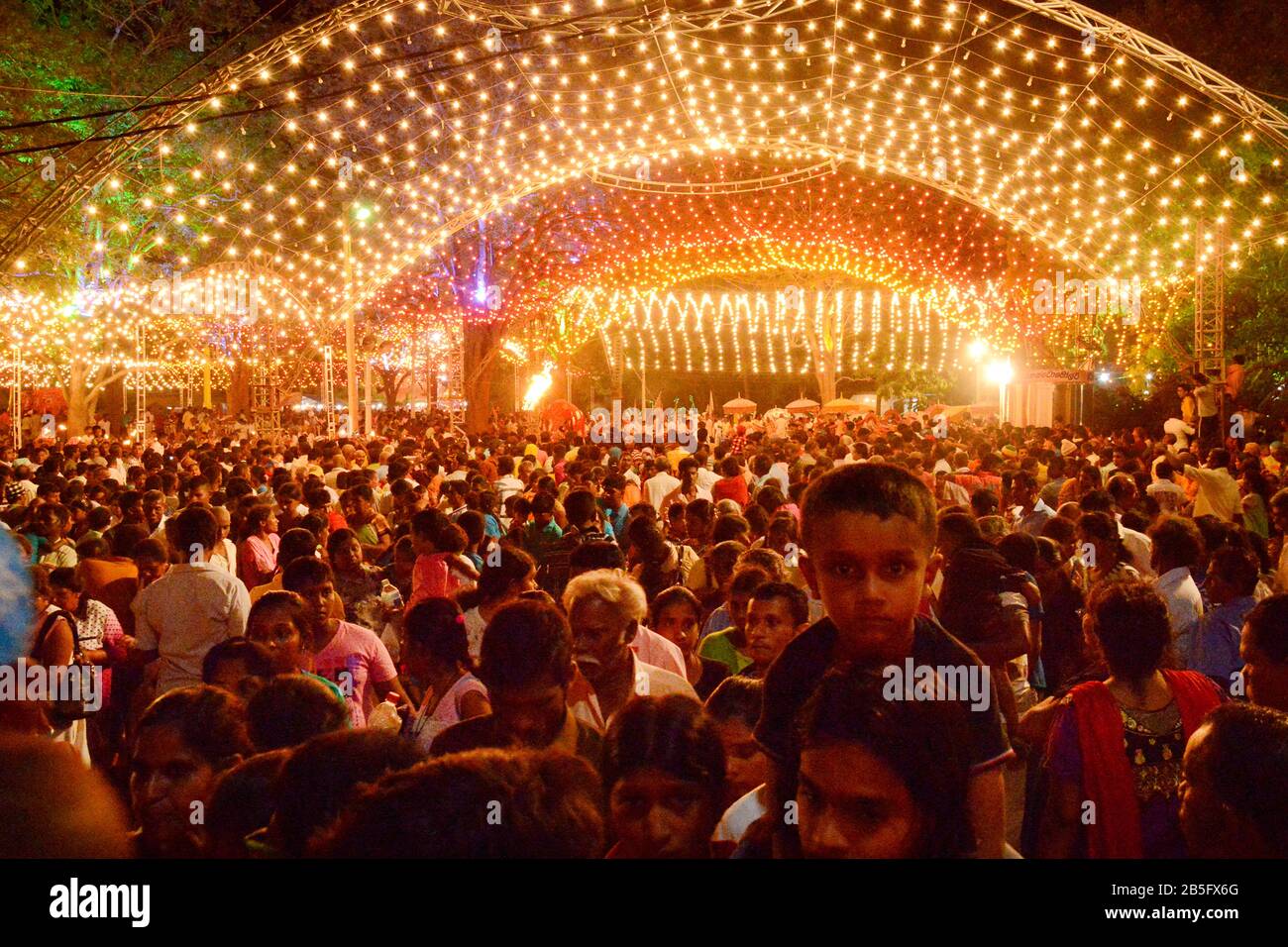 Festival, `Esala Perahera´, Kataragama, Sri Lanka Foto Stock