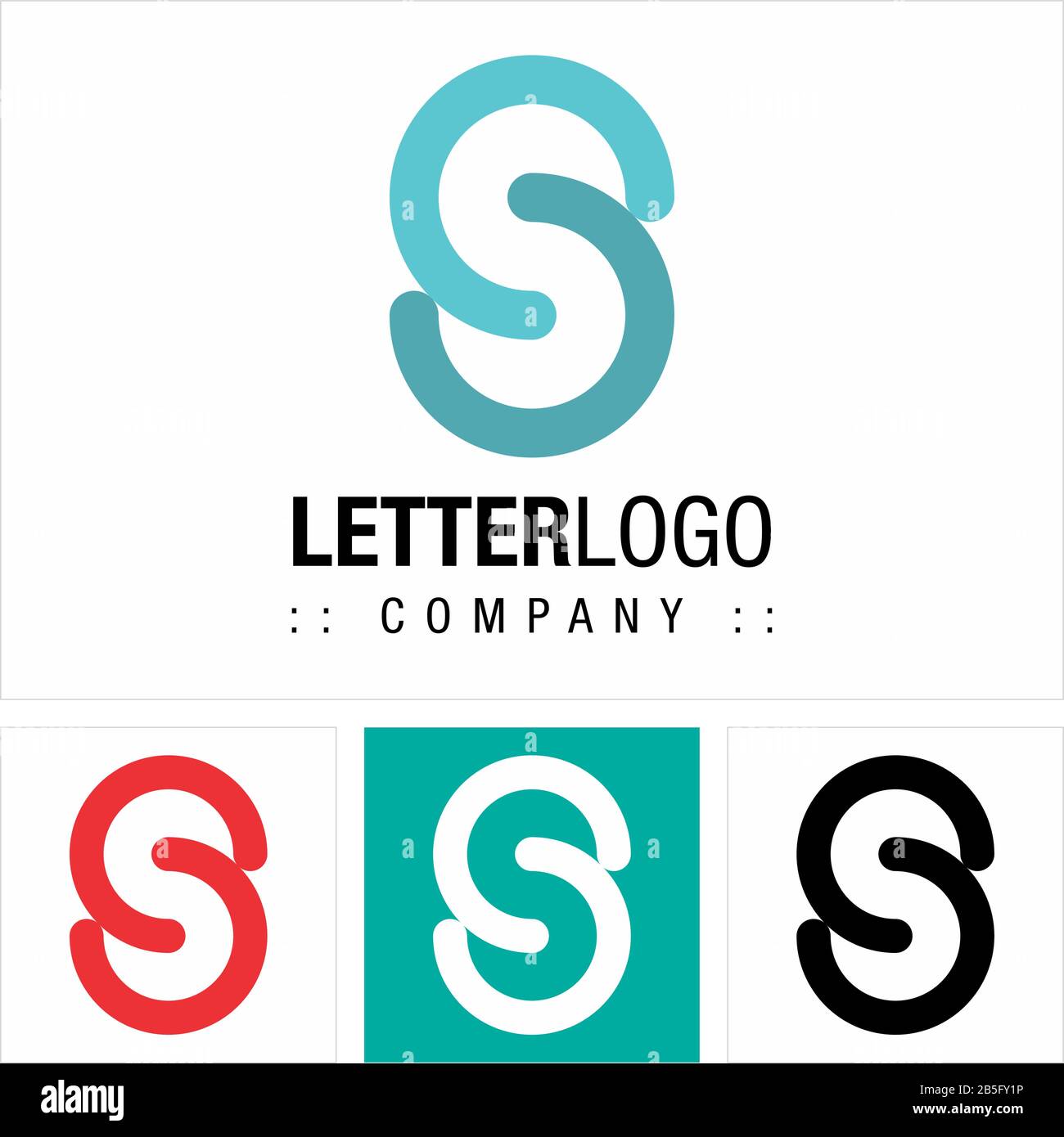 Logo Di Letter S Vector Symbol Company (Logotipo). Linee Icona Stile Geometrico Illustrazione. Modello Di Idea Di Concetto Di Identità Moderno Ed Elegante Illustrazione Vettoriale