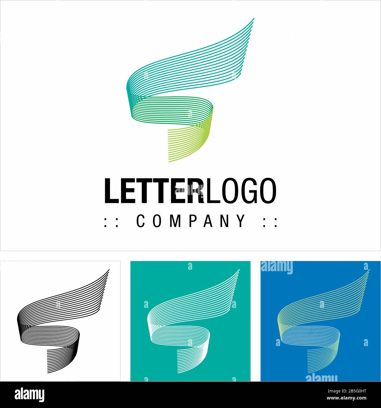 Logo (Logotipo) Di Vector Symbol Company (Agenzia Di Viaggio) Spiral (Lettera S). Linee Multiple, Movimento, Dinamico, Astratto, Icona Di Stile Minimalista Illustrazione Vettoriale