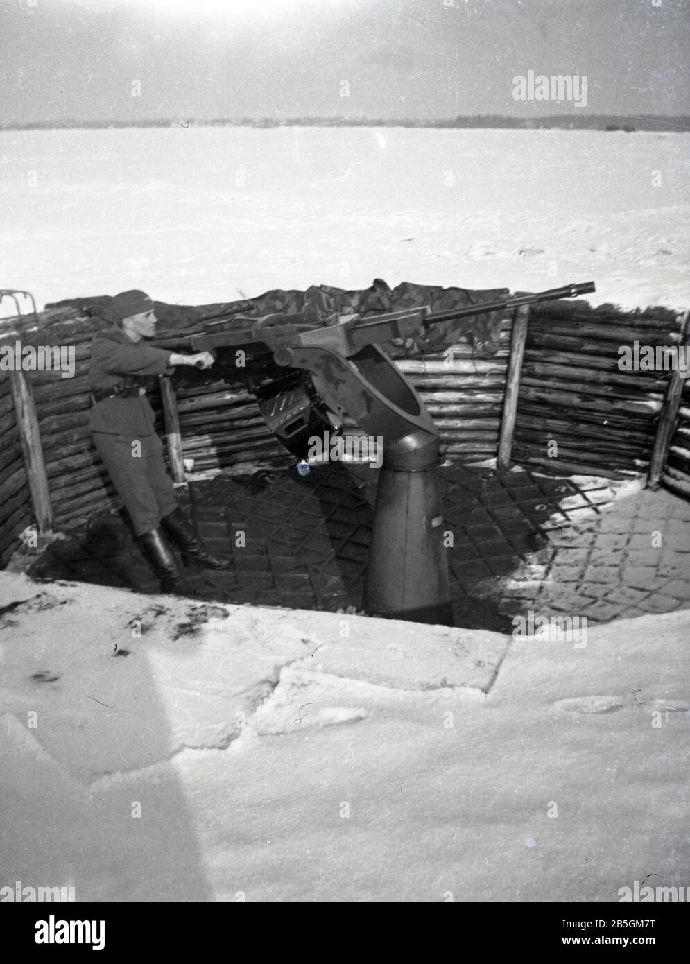 Wehrmacht Luftwaffe / Kriegsmarine Flugabwehrkanone FLAK C/30 2 cm / 20 mm - Aeronautica tedesca / Kriegsmarine Anti Aircraft Gun FLAK C30 2cm / 20mm Foto Stock