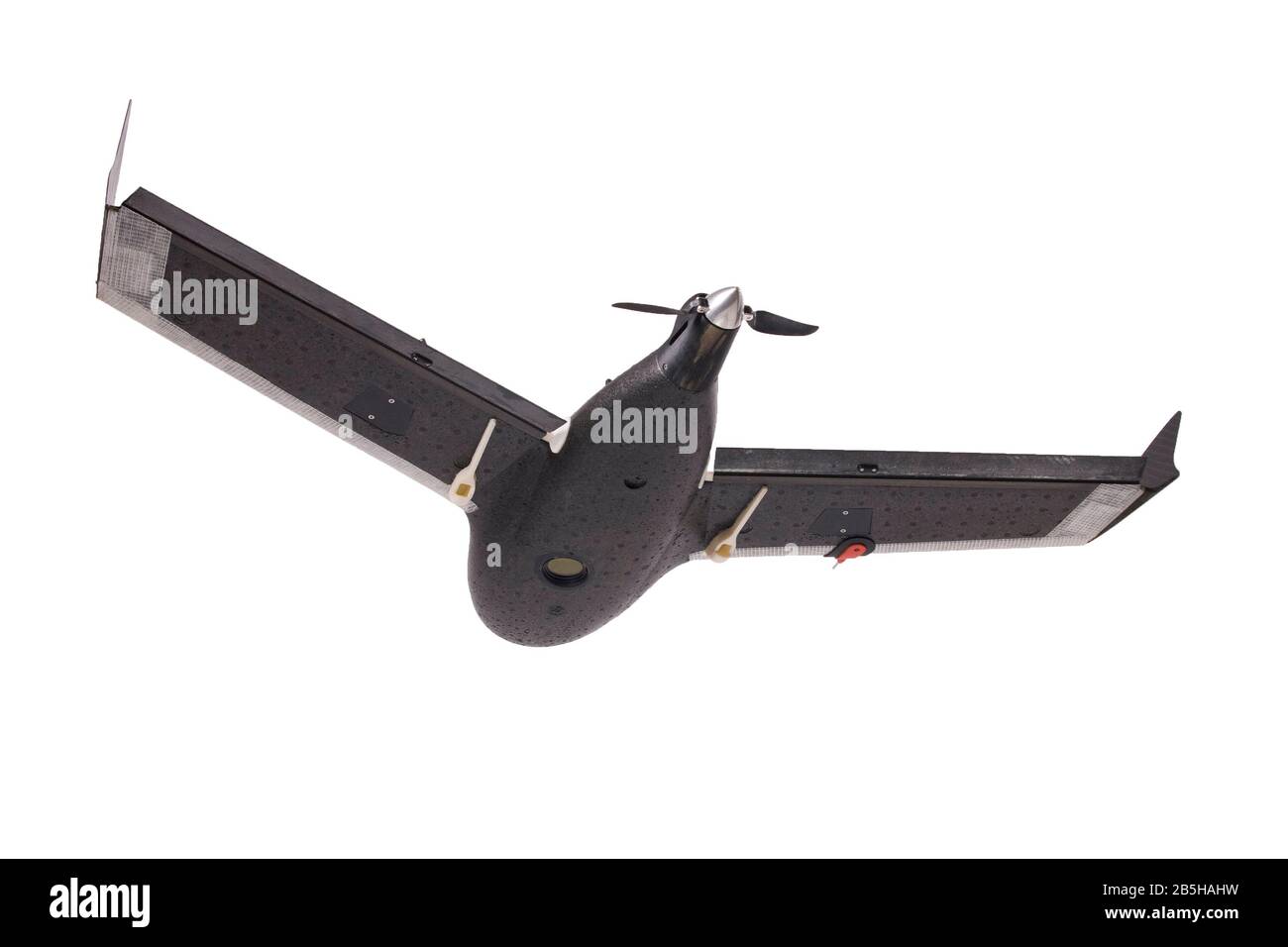 drone isolato su sfondo bianco Foto Stock