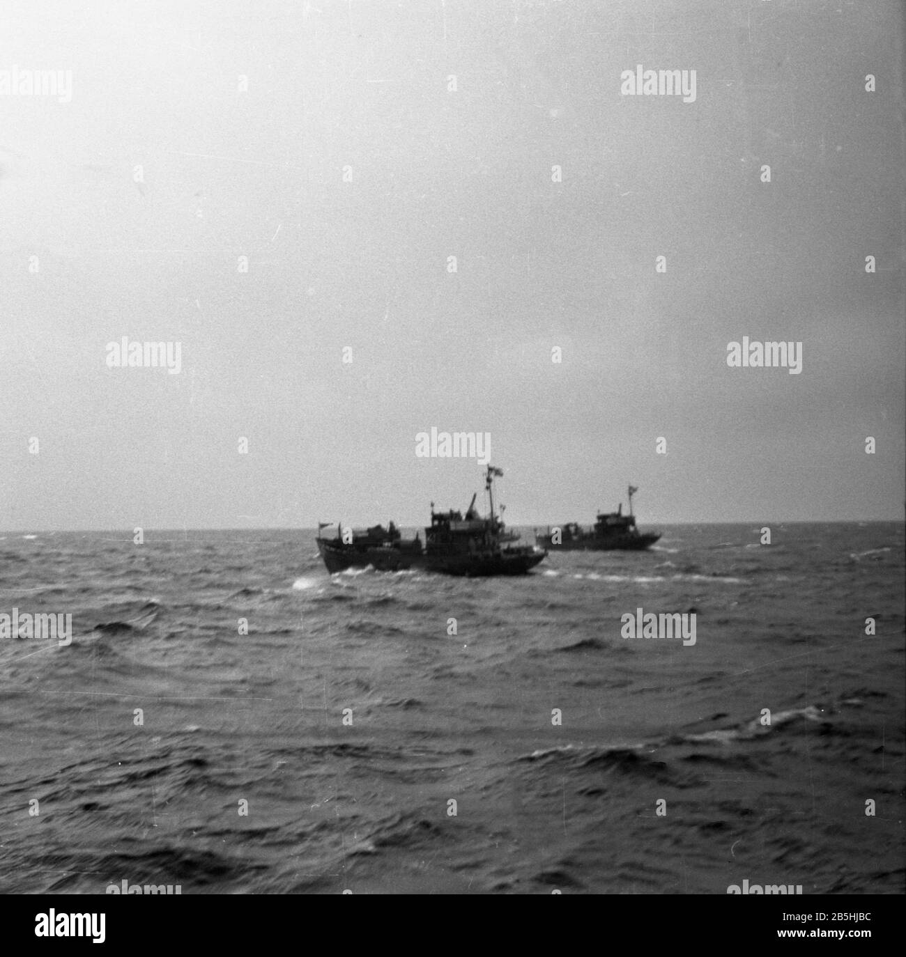 Kriegsfischkutter KFK Deutsche Kriegsmarine / Taglierina da pesca da guerra della Marina tedesca Foto Stock