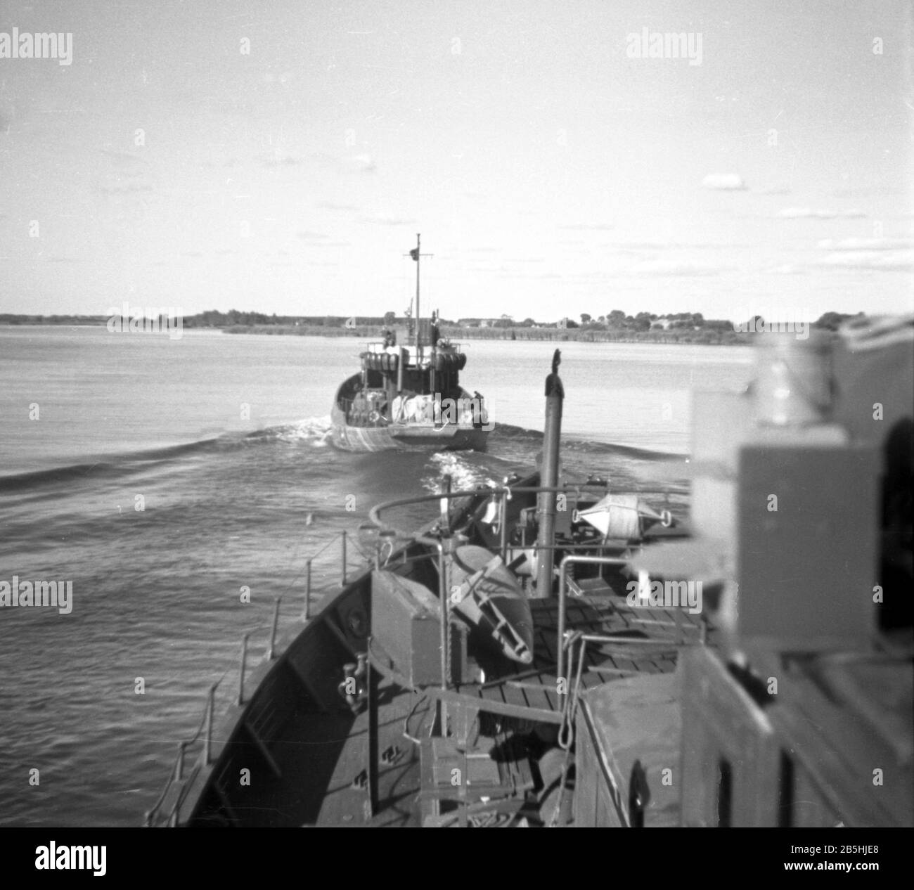 Kriegsfischkutter KFK Deutsche Kriegsmarine / Taglierina da pesca da guerra della Marina tedesca Foto Stock