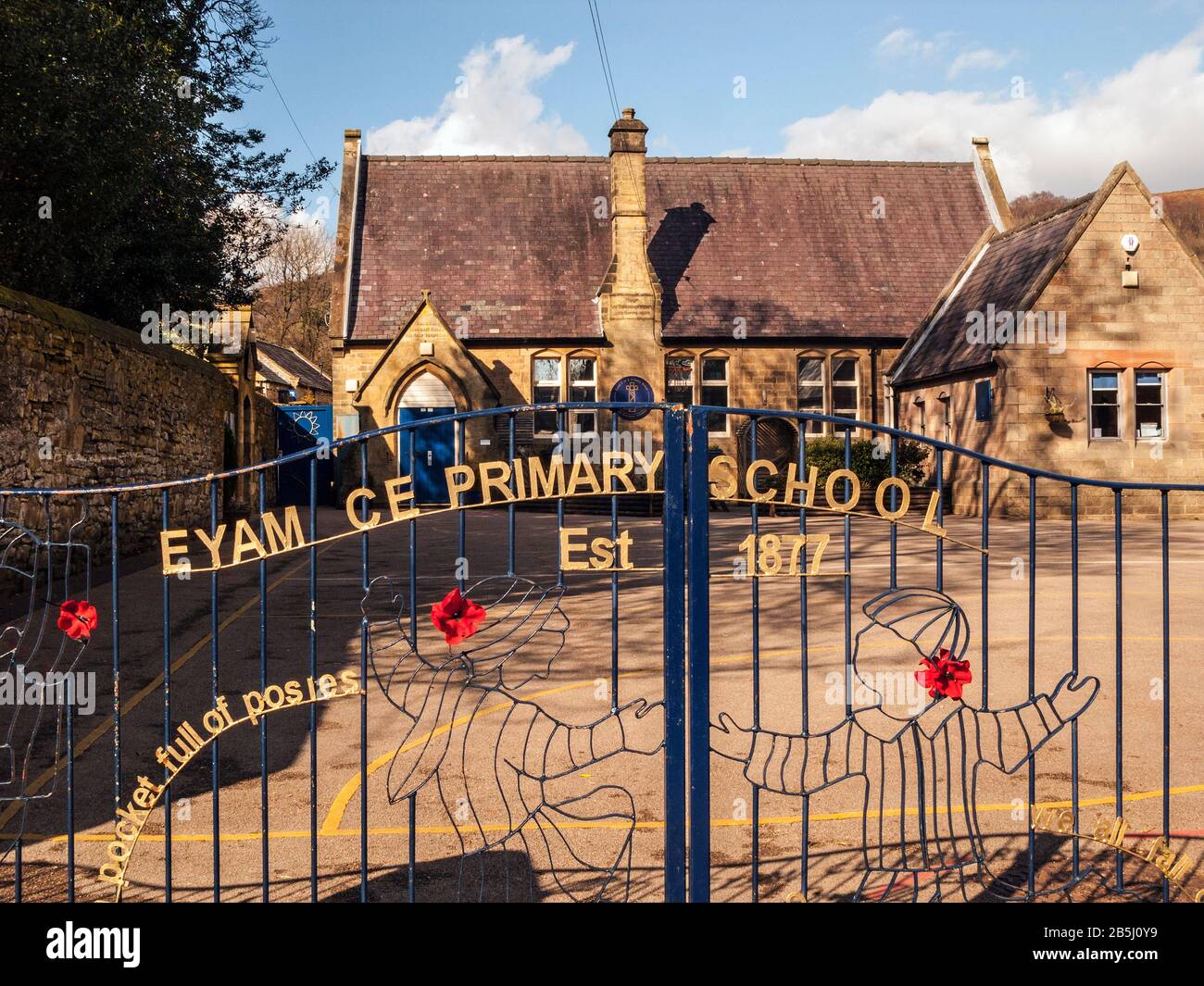 Eyam Church Of England Primary School, Derbyshire Foto Stock
