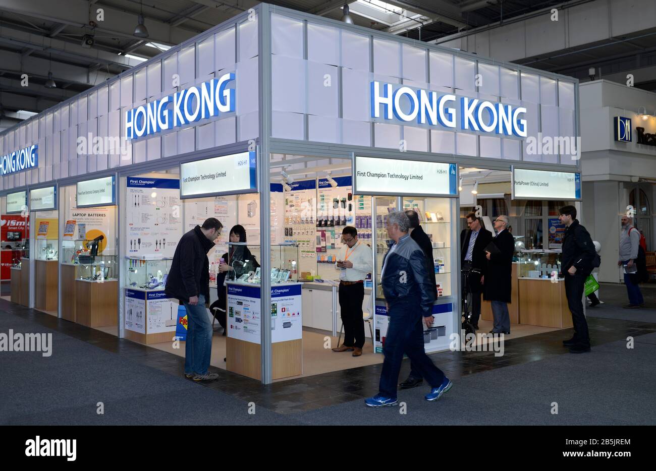 Hongkong, Messestare, Cebit, Hannover, Niedersachsen, Deutschland Foto Stock