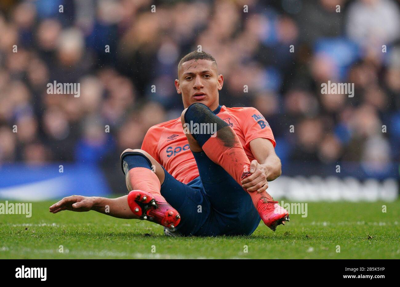 Londra, Regno Unito. 08th Mar, 2020. Richarlison di Everton durante la partita della Premier League tra Chelsea e Everton a Stamford Bridge, Londra, Inghilterra, l'8 marzo 2020. Foto Di Andy Rowland. Credito: Prime Media Images/Alamy Live News Foto Stock