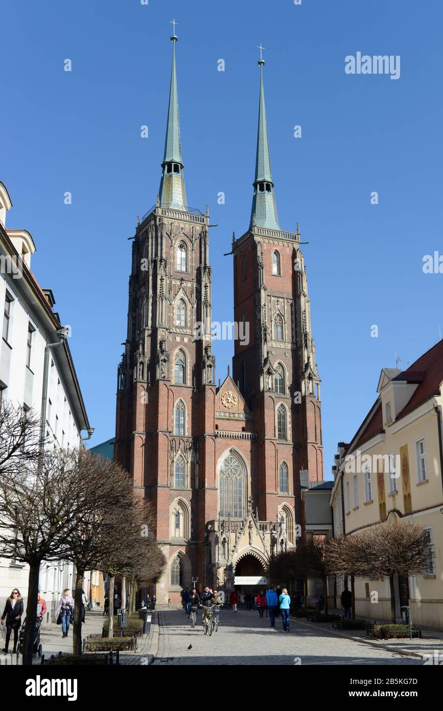 Johanneskathedrale, Dominsel, Breslau, Niederschlesien, Polen Foto Stock