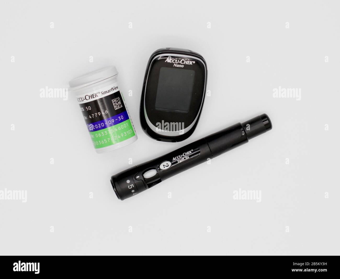 Glucometro Accu-Chek 2 Foto Stock