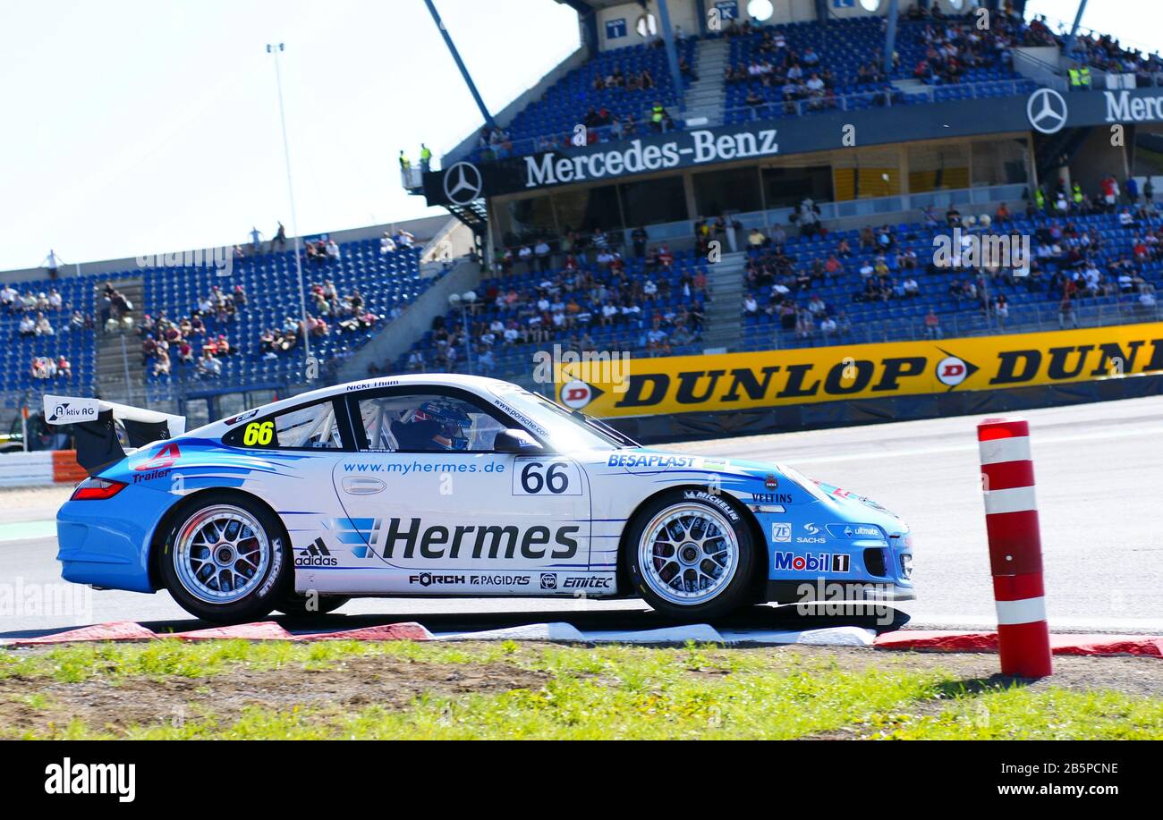 Nuerburgring, Germania. 16th agosto 2009. Nuerburgring, Germania - Agosto 2009: Motorsports/Dtm: Campionato Tedesco Di Vetture Touring Con Porsche Car. Motorsport, 911, Racing, Race, Rennen | utilizzo credito mondiale: DPA/Alamy Live News Foto Stock