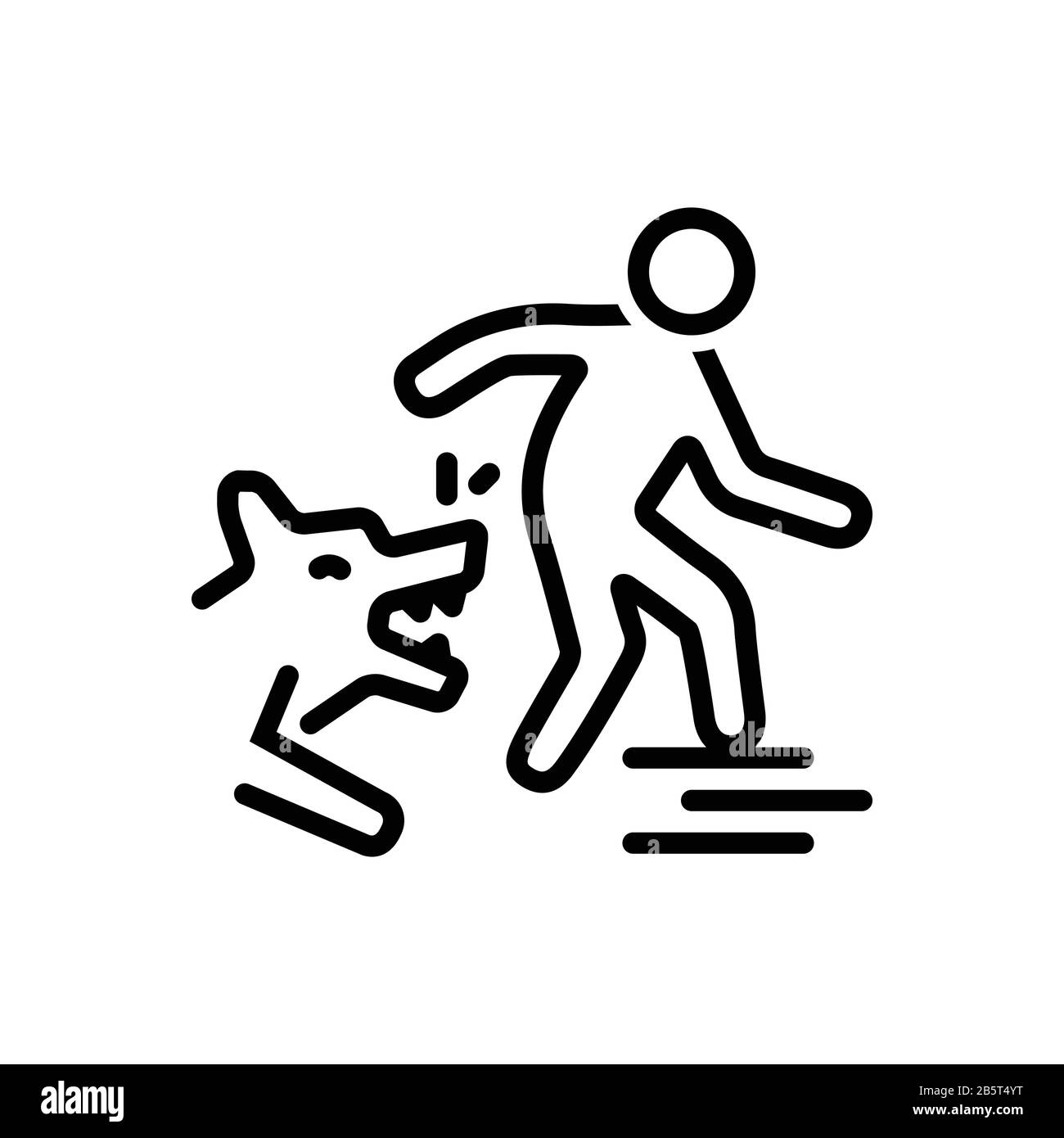 Icona dei morsi del cane Illustrazione Vettoriale