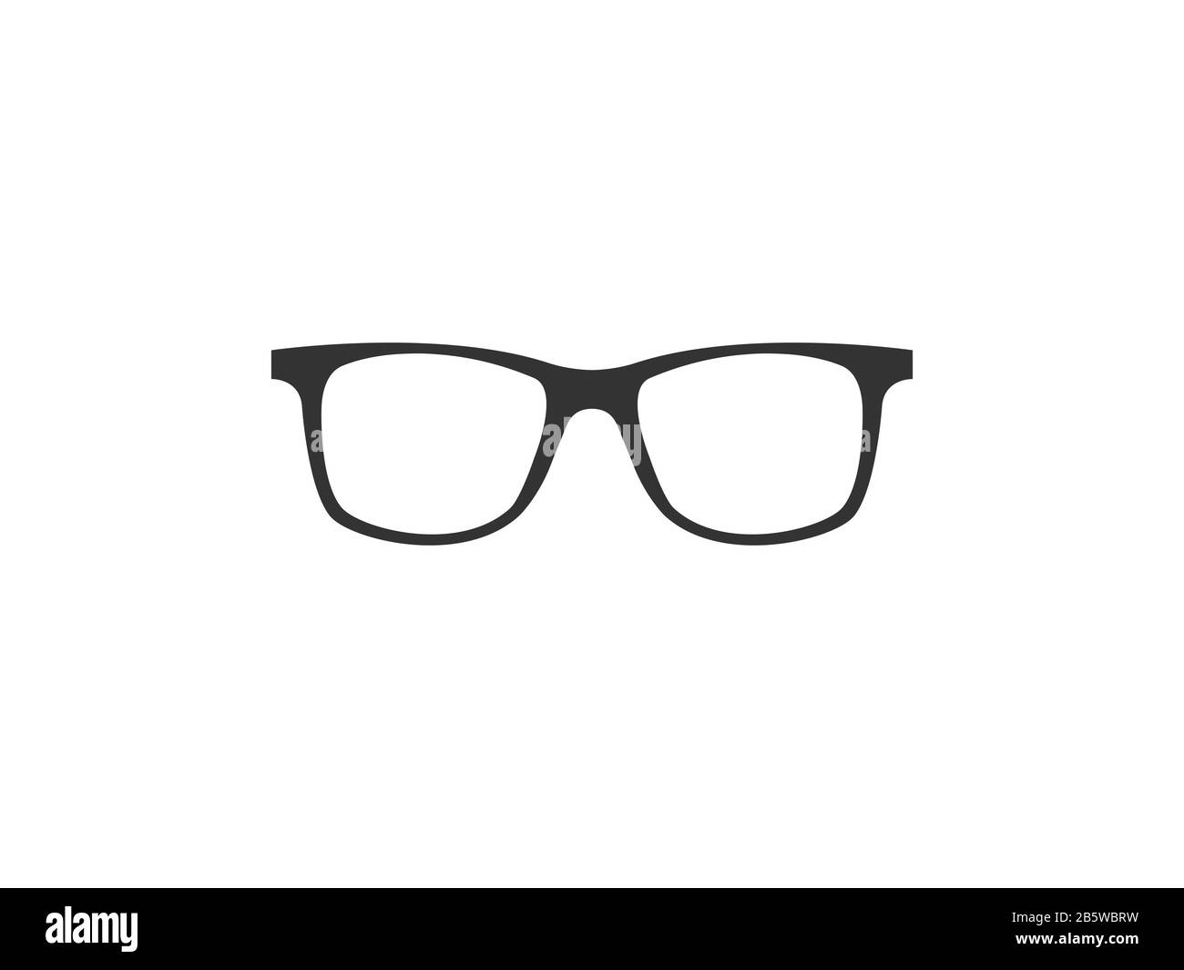 Occhiali, icona occhiali. Illustrazione vettoriale, design piatto. Illustrazione Vettoriale