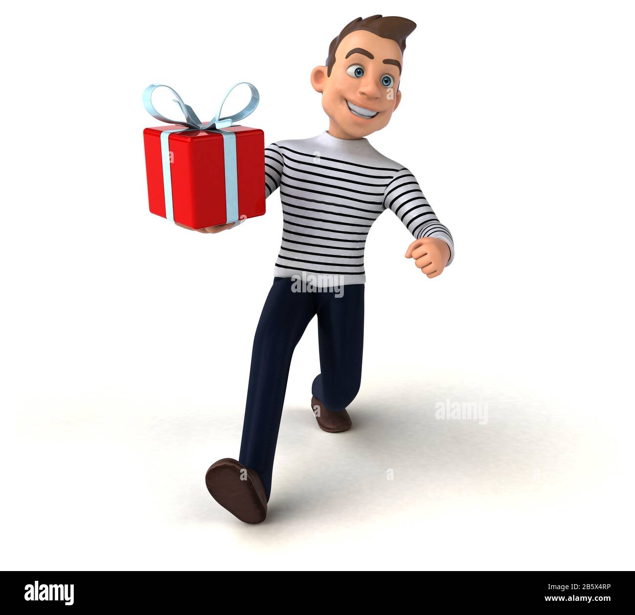 Fun 3D fumetto casual carattere Foto Stock