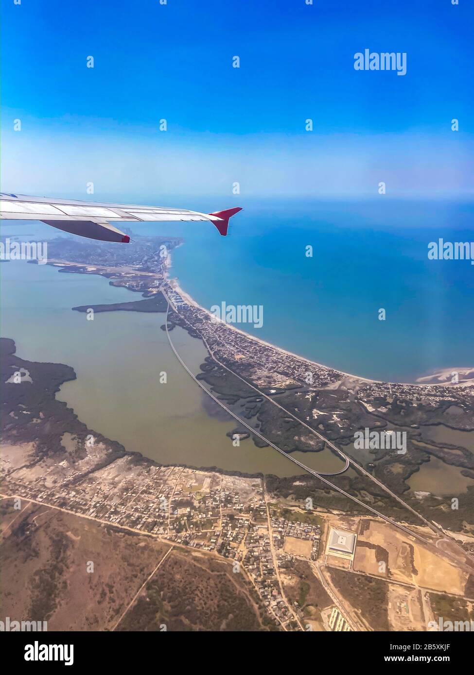 Veduta aerea di Cartagena Bocagrande Foto Stock