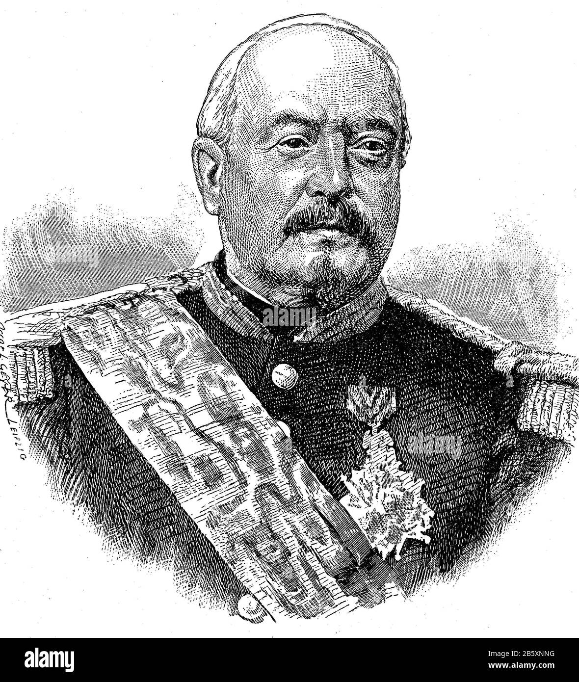 François Achille Bazaine, 13 febbraio 1811 – 23 settembre 1888, è stato un ufficiale dell'esercito francese / François Achille Bazaine guerra vom 13. Febbraio 1811 bis 23. Settembre 1888 Offizier der französischen Armee, Historisch, riproduzione digitale migliorata di un originale del 19th secolo / digitale Reproduktion einer Originalvorlage aus dem 19. Jahrhundert, Foto Stock