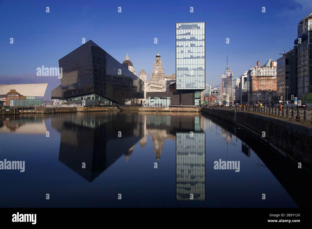 Canning Dock Basin, Royal Albert Dock, Liverpool Foto Stock