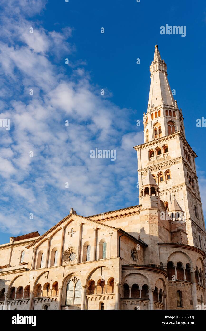 Tramonto A Modena, Emilia Romagna, Italia Foto Stock