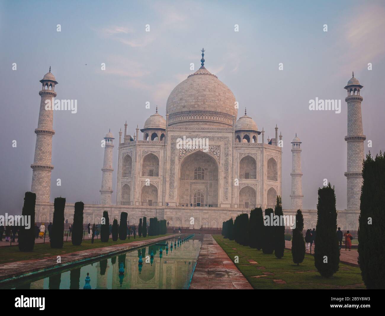 Taj Mahal prospettiva Foto Stock