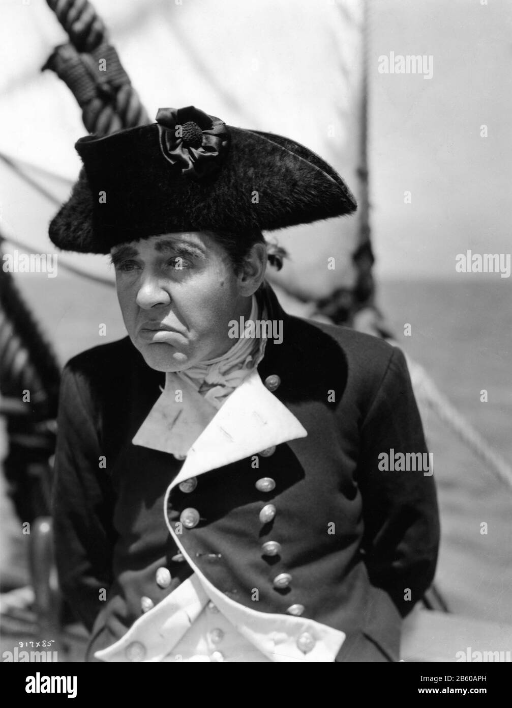 Ritratto di Charles LAUGHTON come capitano William Bligh in MUTINY SUL LIBRO DI FRANK LLOYD del direttore DI BOUNTY 1935 Charles Nordhoff e James Norman Hall Metro Goldwyn Mayer Foto Stock