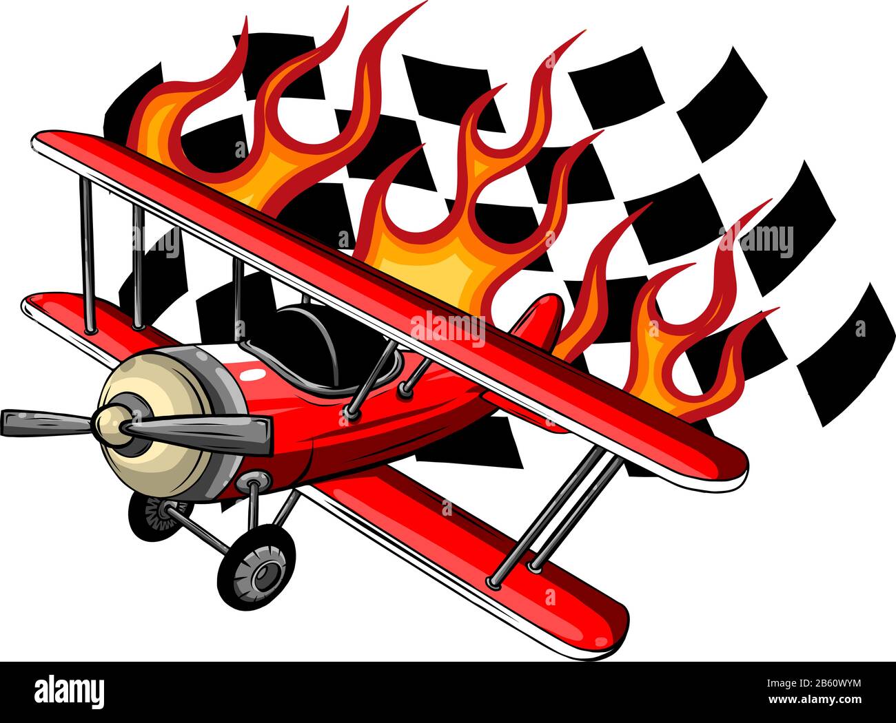 Cartoon di vettore aereo da combattimento. Twin-motore, variable-sweep multirole ala di aerei da combattimento. Illustrazione Vettoriale