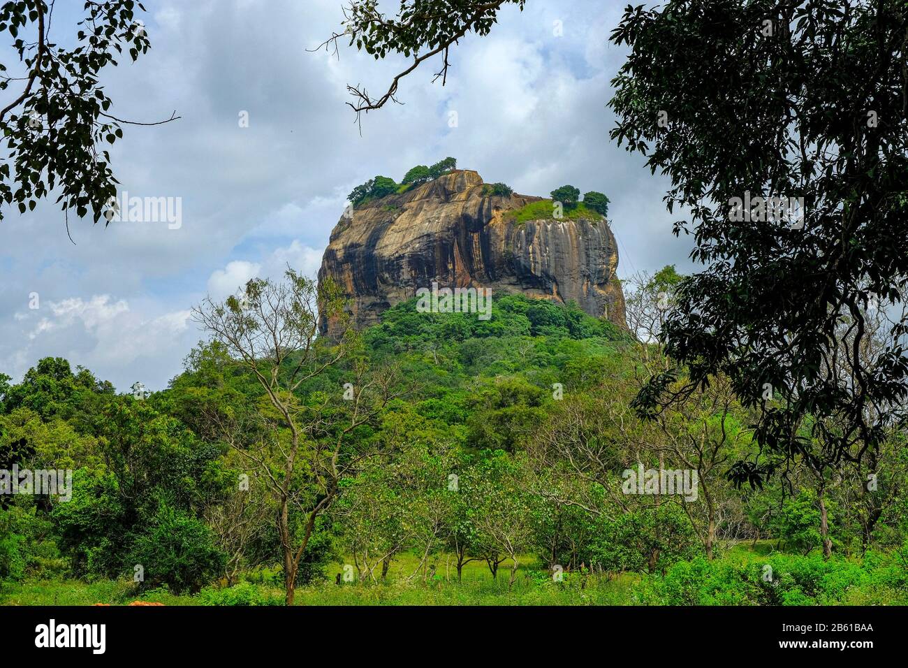 Fortezza Di Sigiriya Lion Rock A Sigiriya, Sri Lanka. Foto Stock