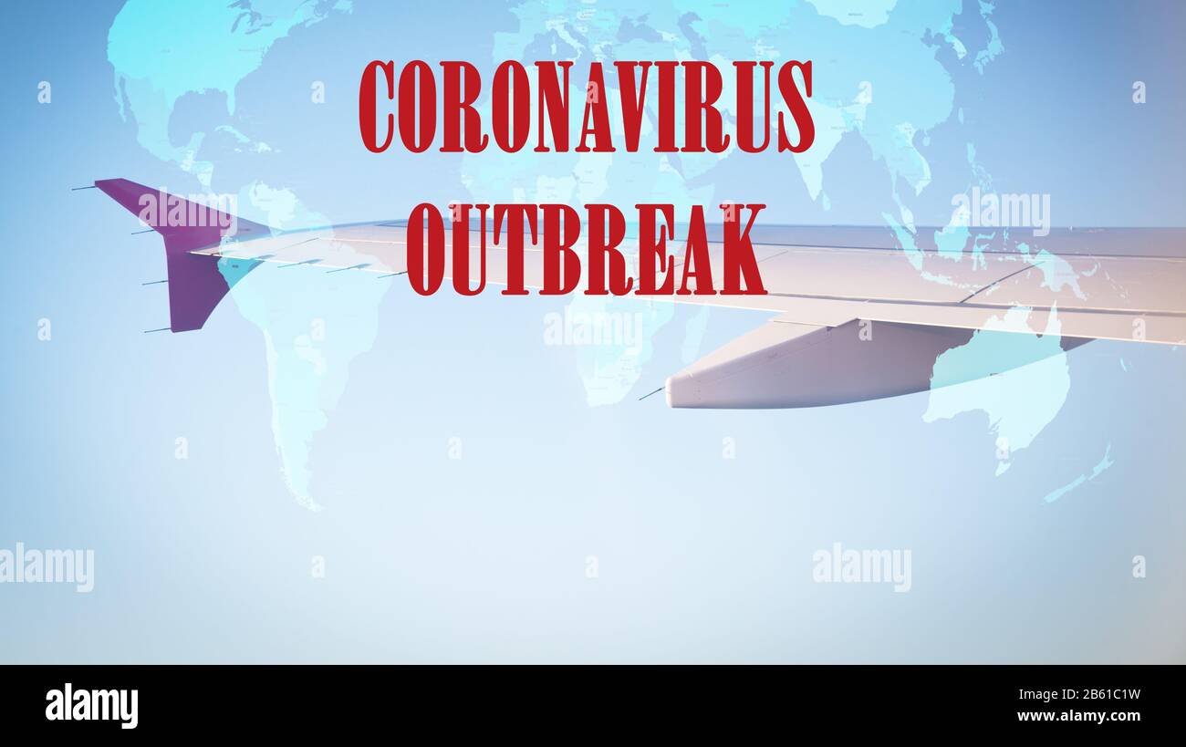 Coronavirus lotta globale Italia quarantena - COVID-19 - divieto di viaggio, quarantena Foto Stock