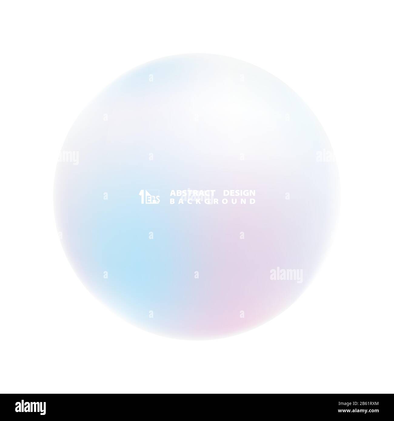 Cerchio astratto di soft gradiente colorato spazio di copia del testo disegno sfondo. Decorare per titolo, poster, annuncio, modello. Illustrazione vettore eps10 Illustrazione Vettoriale