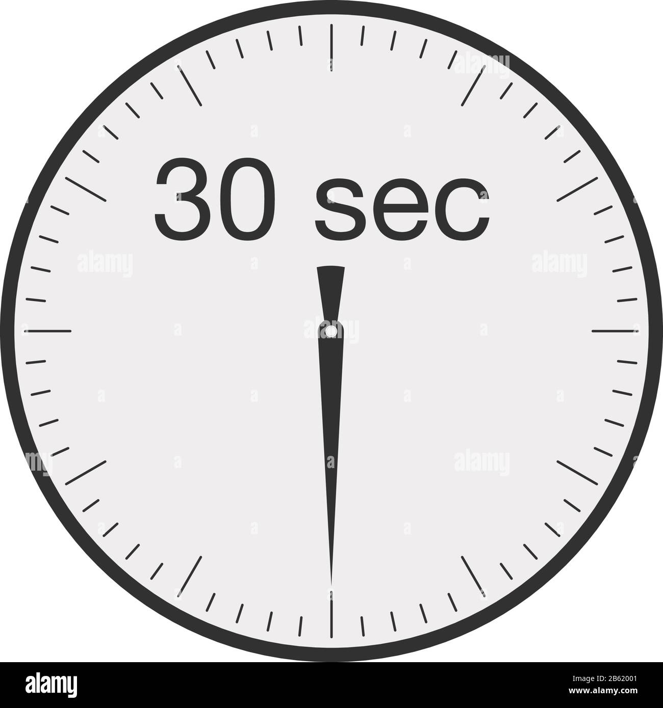 I trenta secondi, minuti cronometro icona. Orologio e guardare, timer conto  alla rovescia, simbolo. UI. Web. Logo. Segno. Design piatto. App. Stock a v  Immagine e Vettoriale - Alamy