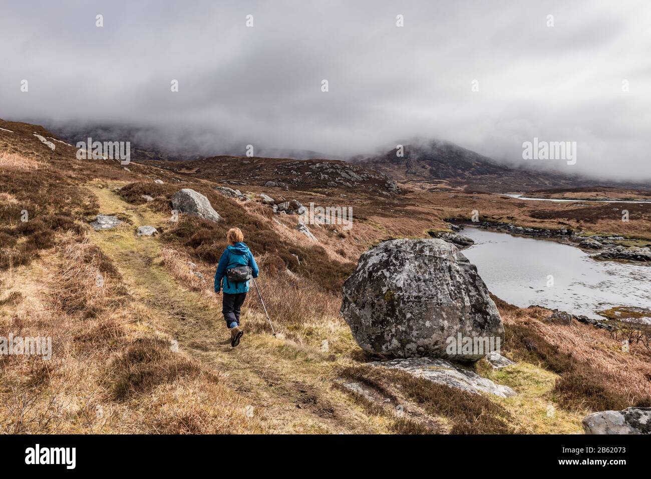 La Pista Per Ben Di Più Su South Uist Foto Stock