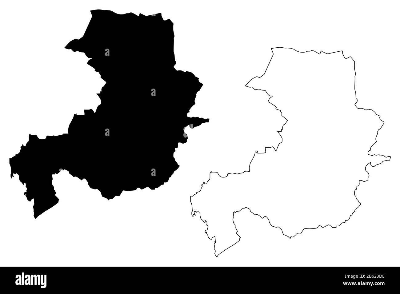 Aix-en-Provence City (Repubblica francese, Francia) mappa vettore illustrazione, abbozzare schizzo Città di Aix en Provence mappa Illustrazione Vettoriale