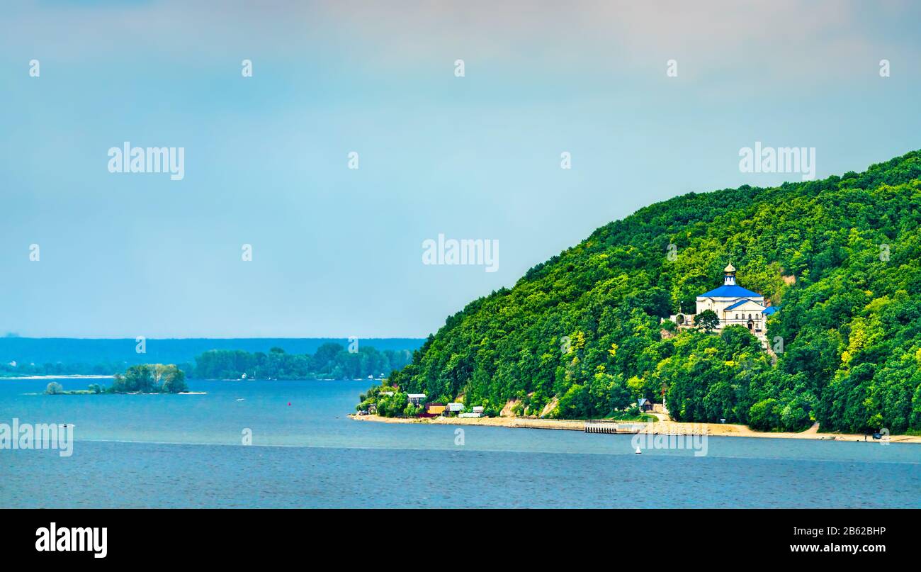 Monastero di Macarius sul fiume Volga vicino a Sviyazhsk in Russia Foto Stock