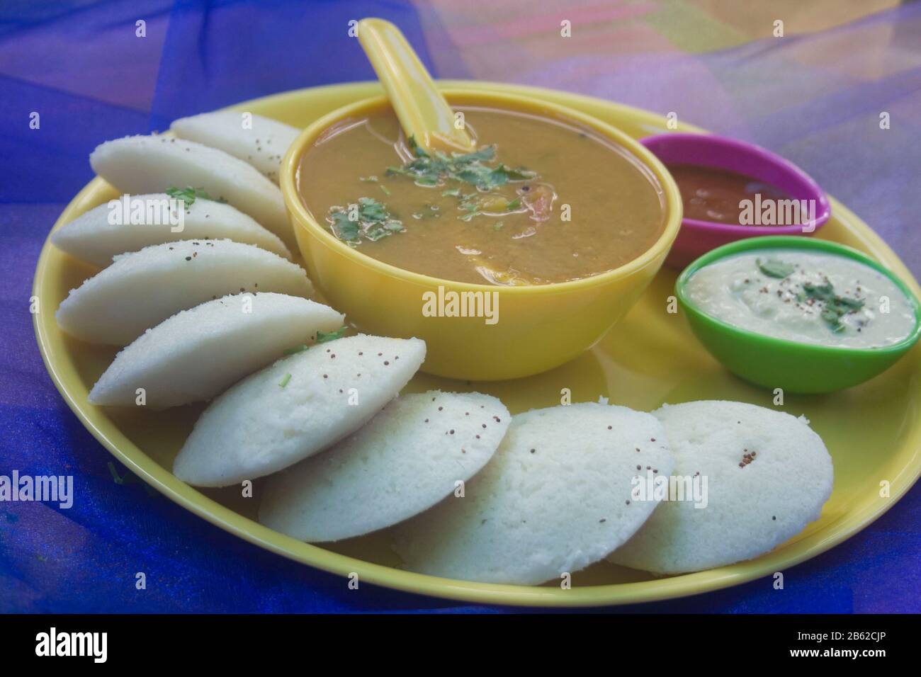 cibo indiano idli nessuno Foto Stock