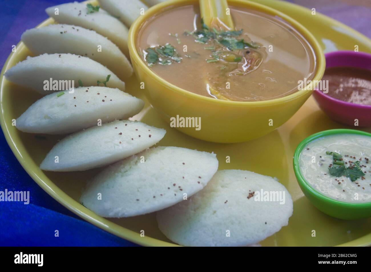 La colazione dell'India meridionale non era compresa nel sambar Foto Stock