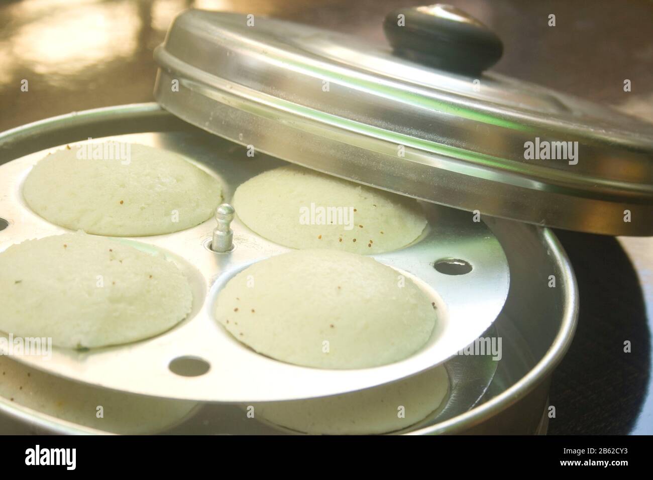 idli, idli pentola Foto Stock