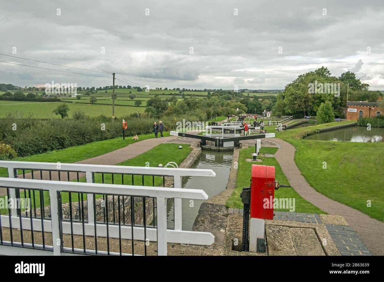 Foxton blocca Vicino a Market Harbor UK Foto Stock