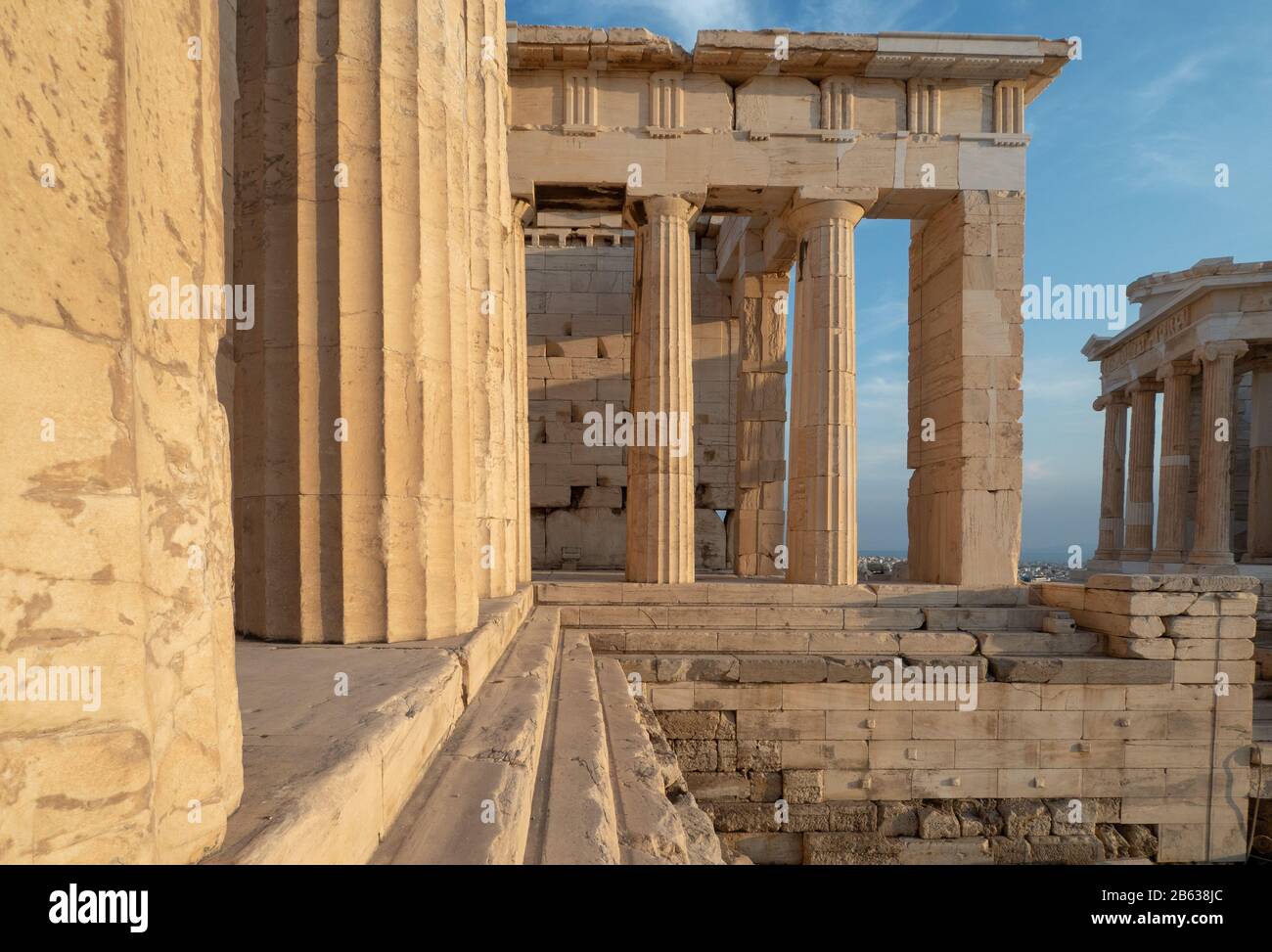 Acropoli greca, Athina, ingresso principale Foto Stock