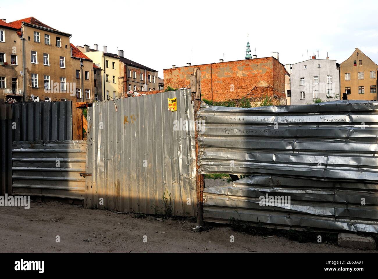 Świdnica, Bassa Slesia, Polonia, Swietokrzyski Lane, processo, proprietà di Blackrock, Città perso Swidnica processo di proprietà di Blackrock Foto Stock