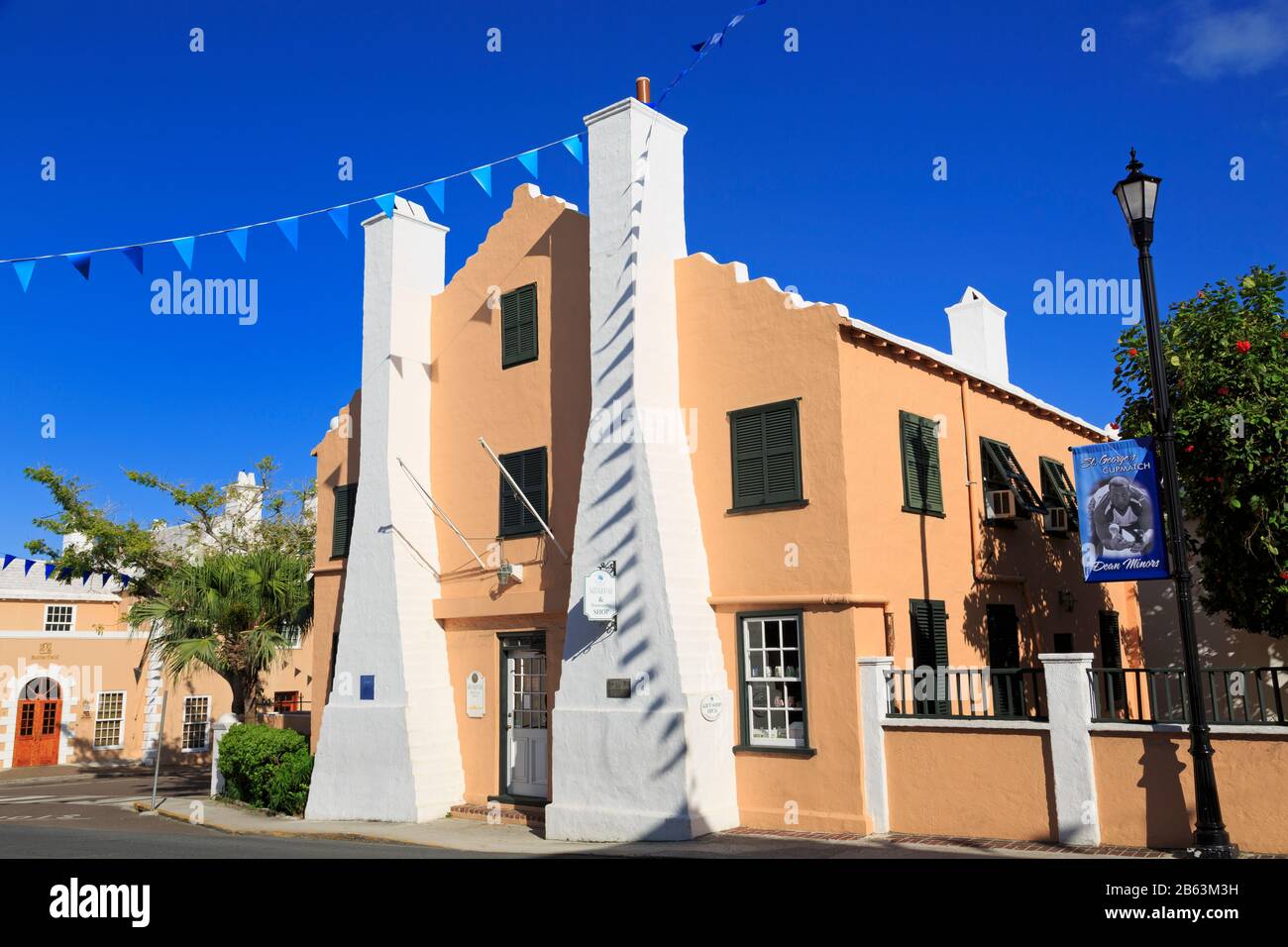 National Trust Museum (Ex Globe Hotel), Città Di San Giorgio, Parrocchia Di San Giorgio, Bermuda Foto Stock