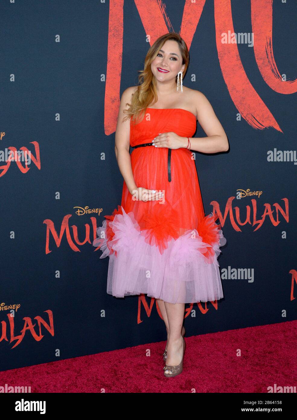 Los Angeles, Stati Uniti. 09th Mar, 2020. Los ANGELES, CA: 09, 2020: Sherlyn alla prima mondiale del 'Mulan' di Disney all'El Capitan Theatre. Picture Credit: Paul Smith/Alamy Live News Foto Stock