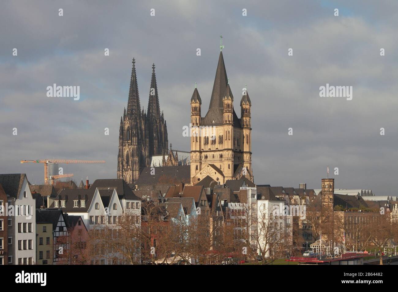 Centro storico della città europea. Colonia, Germania Foto Stock