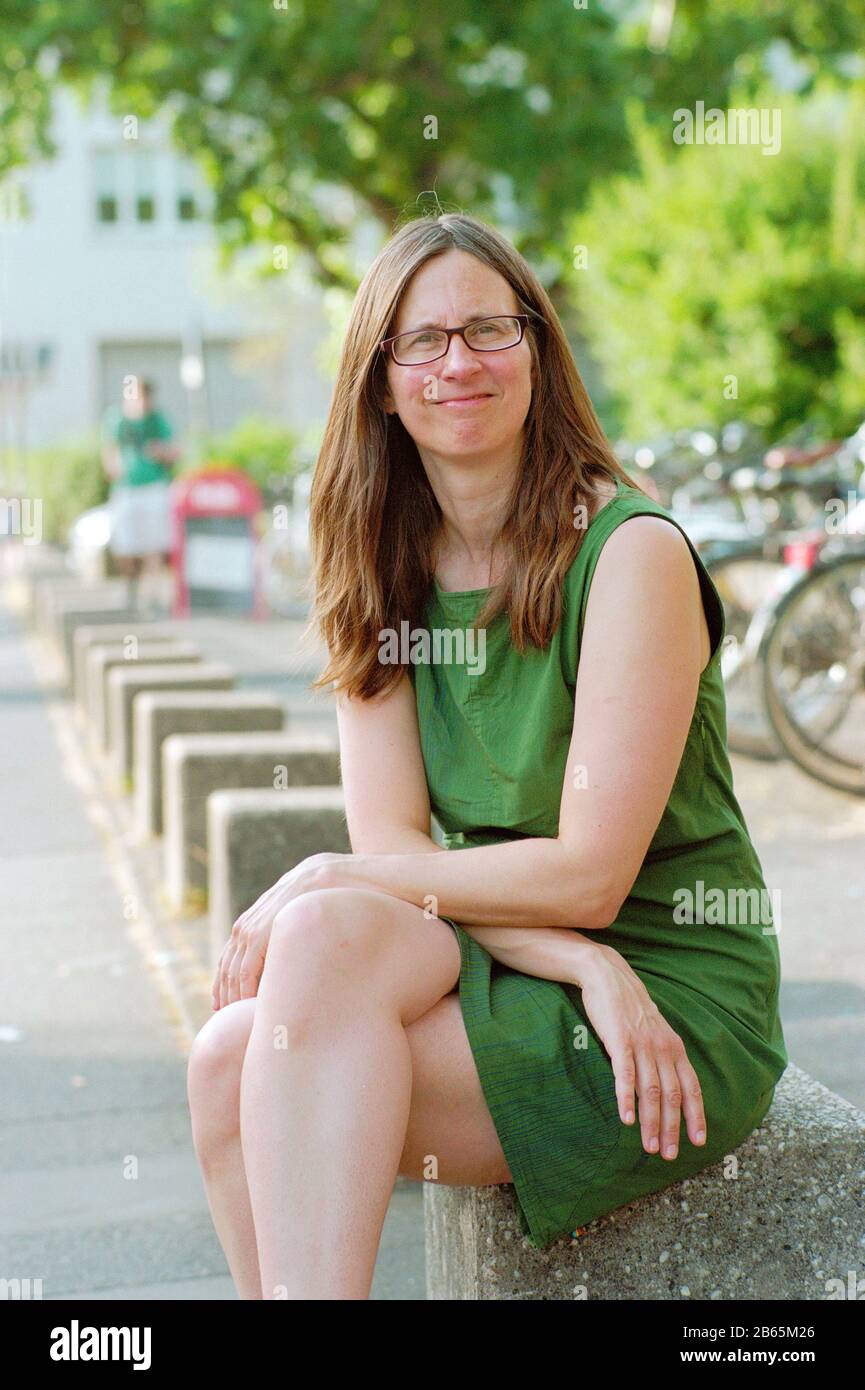 Kathrin Röggla (Kathrin Roeggla) - Scrittore Austria - 25.6.2019 [Traduzione Automatizzata] Foto Stock