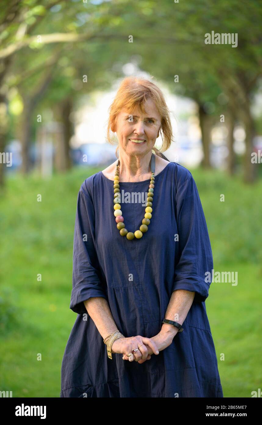 Berlino, DEU, 27.03.2017: Portraet Kristin Steinsdottir, nato nel 1946. Scrittore e autore (Islanda). Vive a Reykjavík ed è una delle più premiate e lette libri per bambini autori d'Islanda. Foto Stock