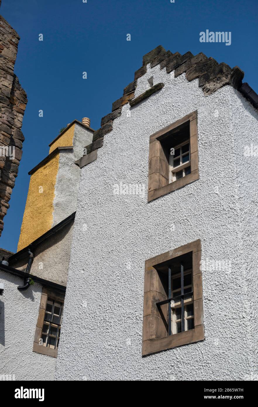 Wakehouse Close a Edimburgo, uno dei vicoli storici della città utilizzato come location per la serie TV Outlander Foto Stock